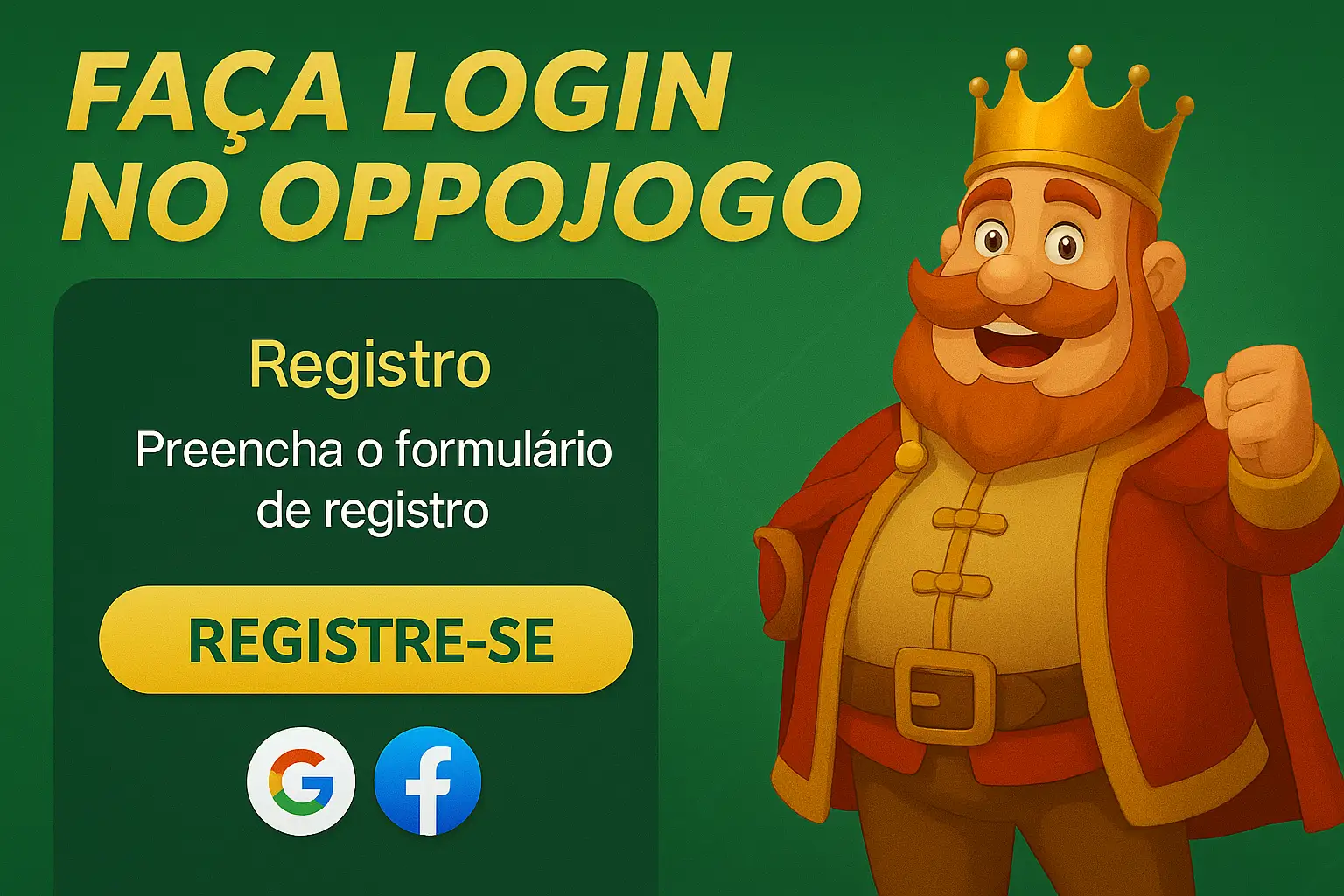 Não Perca tempo, o rRgistro na site OPPOJOGO